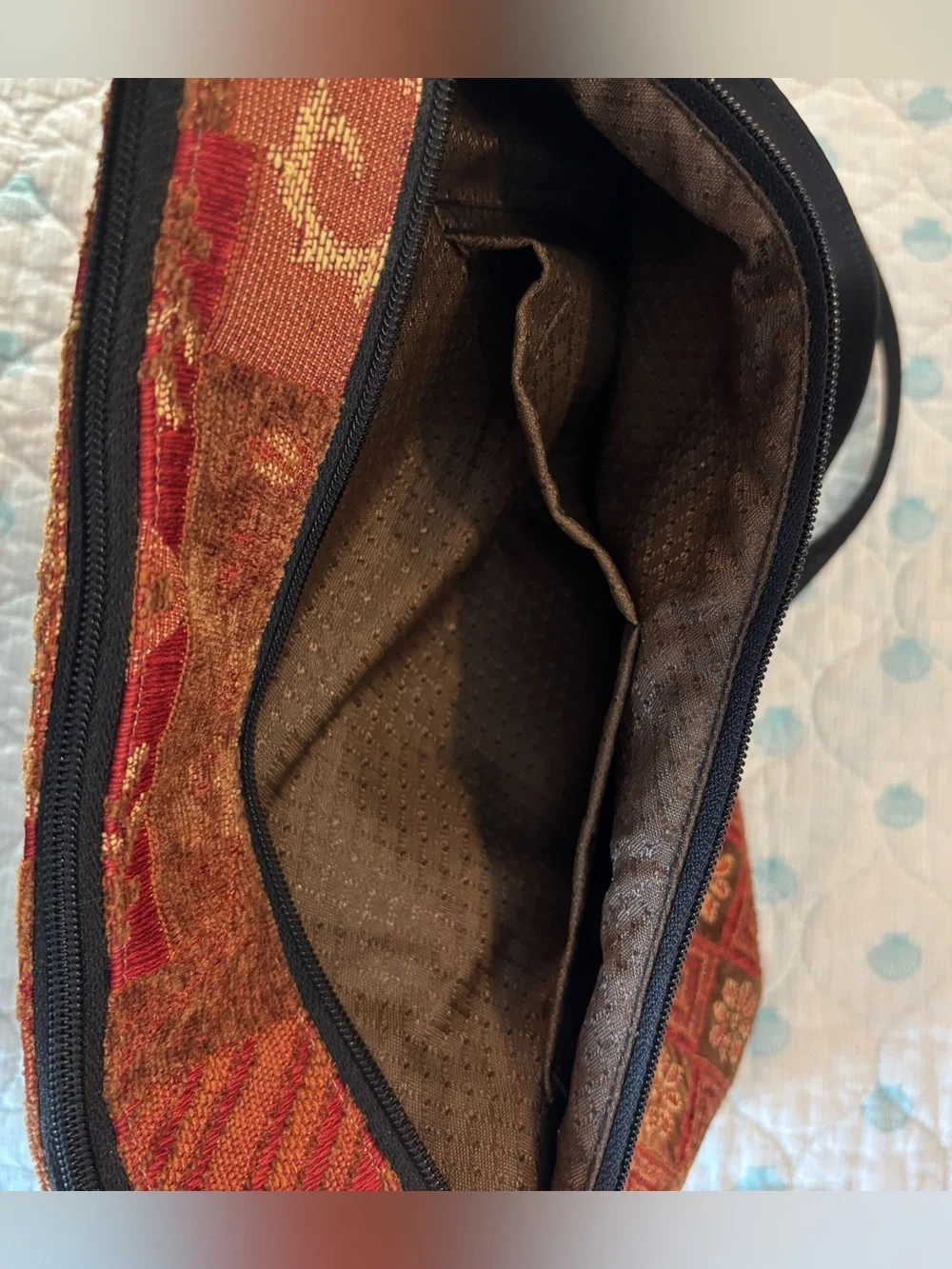 Danny K USA Woven Tapestry Crossbody Bag Boho Southwestern Patchwork Purse